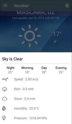 Free Weather Forecast android App screenshot 3